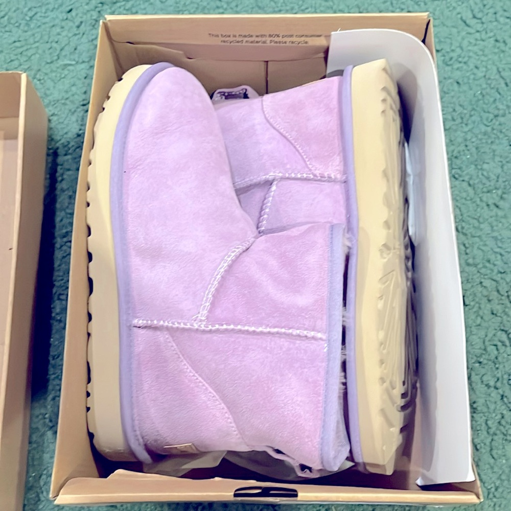 Ugg Classic Mini II PZN Purple Size 9 Brand New